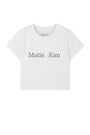 Matin Kim Logo Crop Top — White