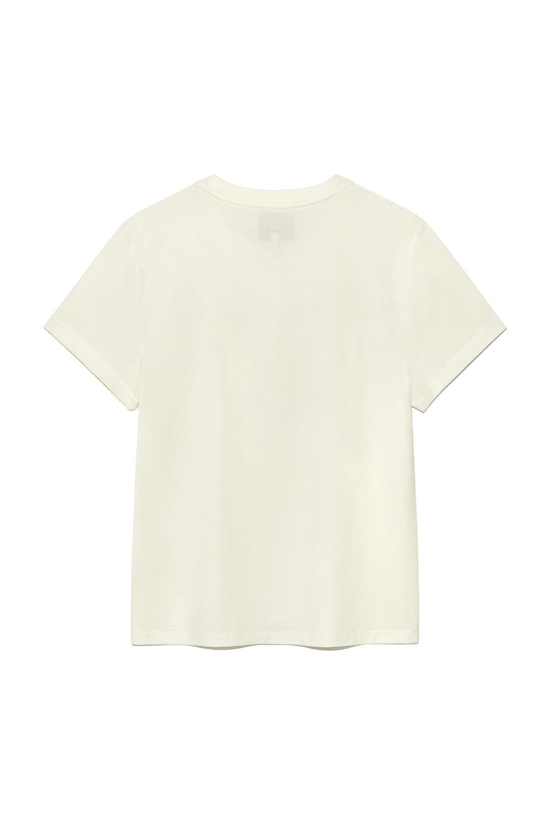 Matin Kim Applique Logo Patch Top — Cream