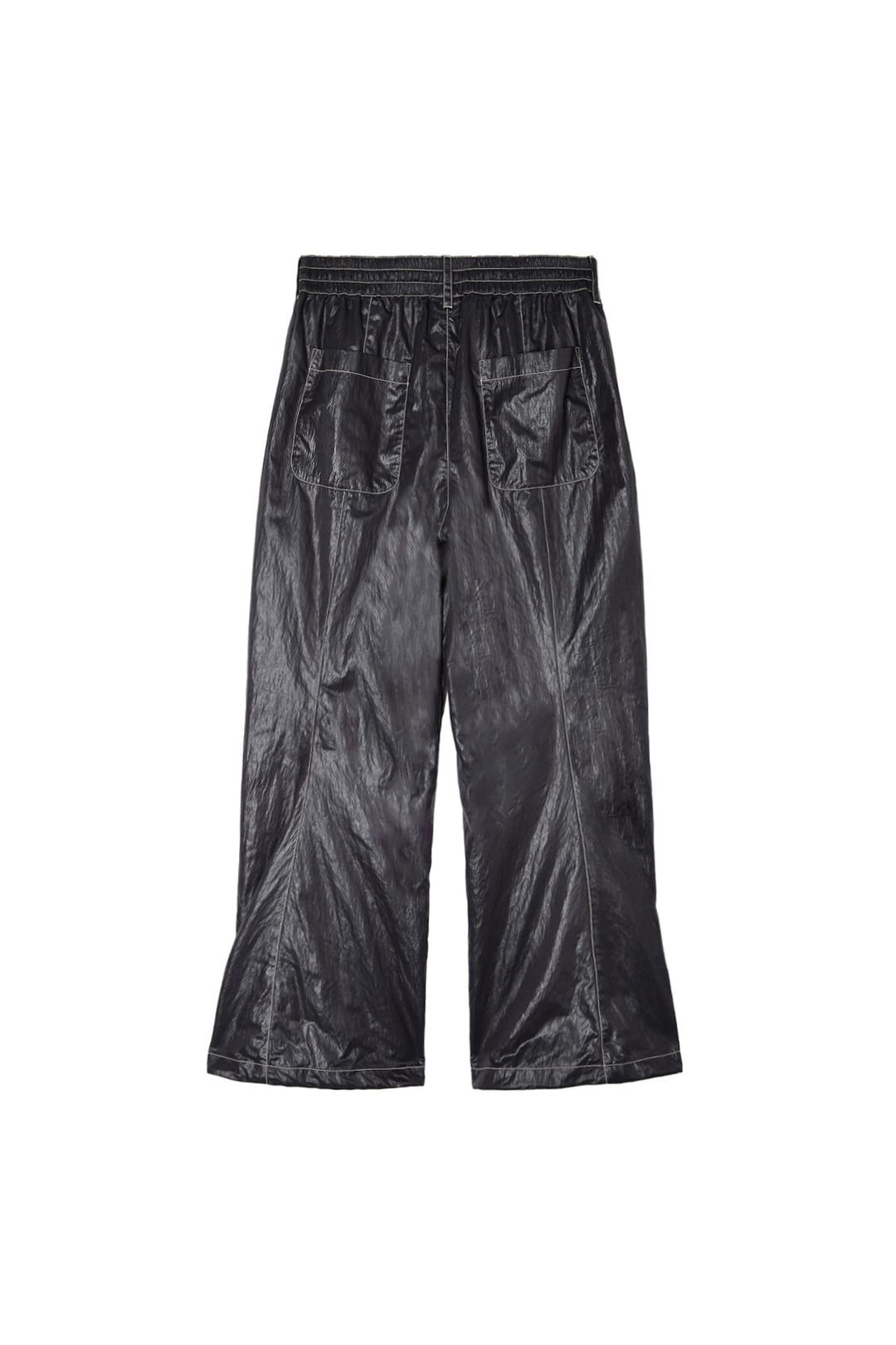 Matin Kim Glossy Banding Track Pants — Black