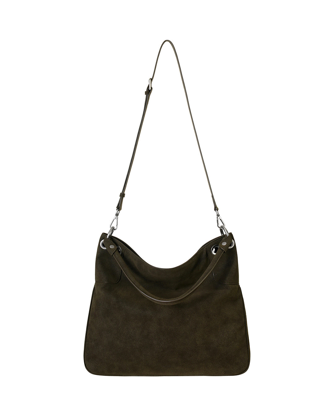 Stand Oil Lua Bag — Nubuck Crossbody — Khaki Brown