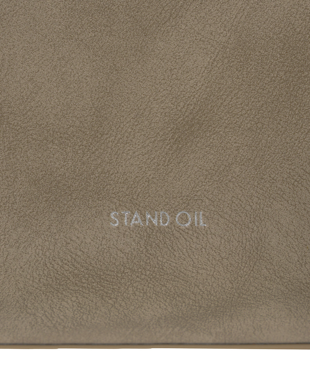 Stand Oil Boat Bag — Glossy Shoulder Crossbody — Taupe