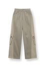 Matin Kim Big Pocket Two-Tone Wide Pants — Beige