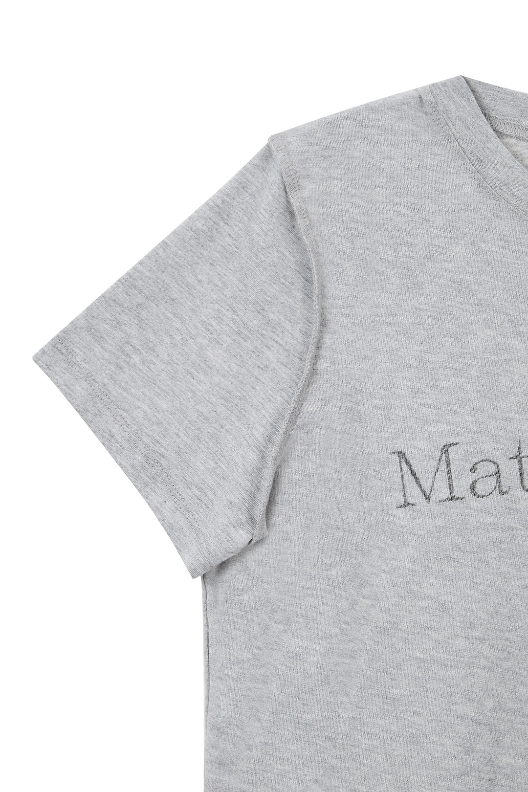 Matin Kim Diagonal Logo Reversible Crop Top — Gray