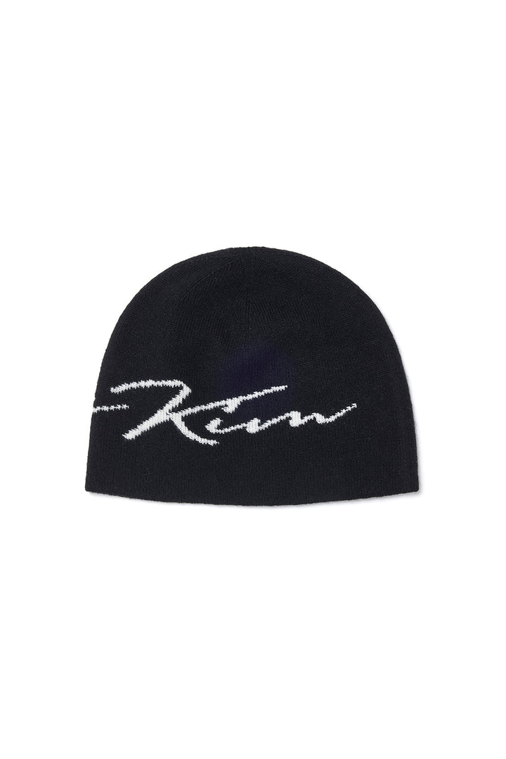 Matin Kim Logo Script Beanie — Black