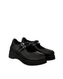 Stand Oil Hatched Platform Mary Jane — Black