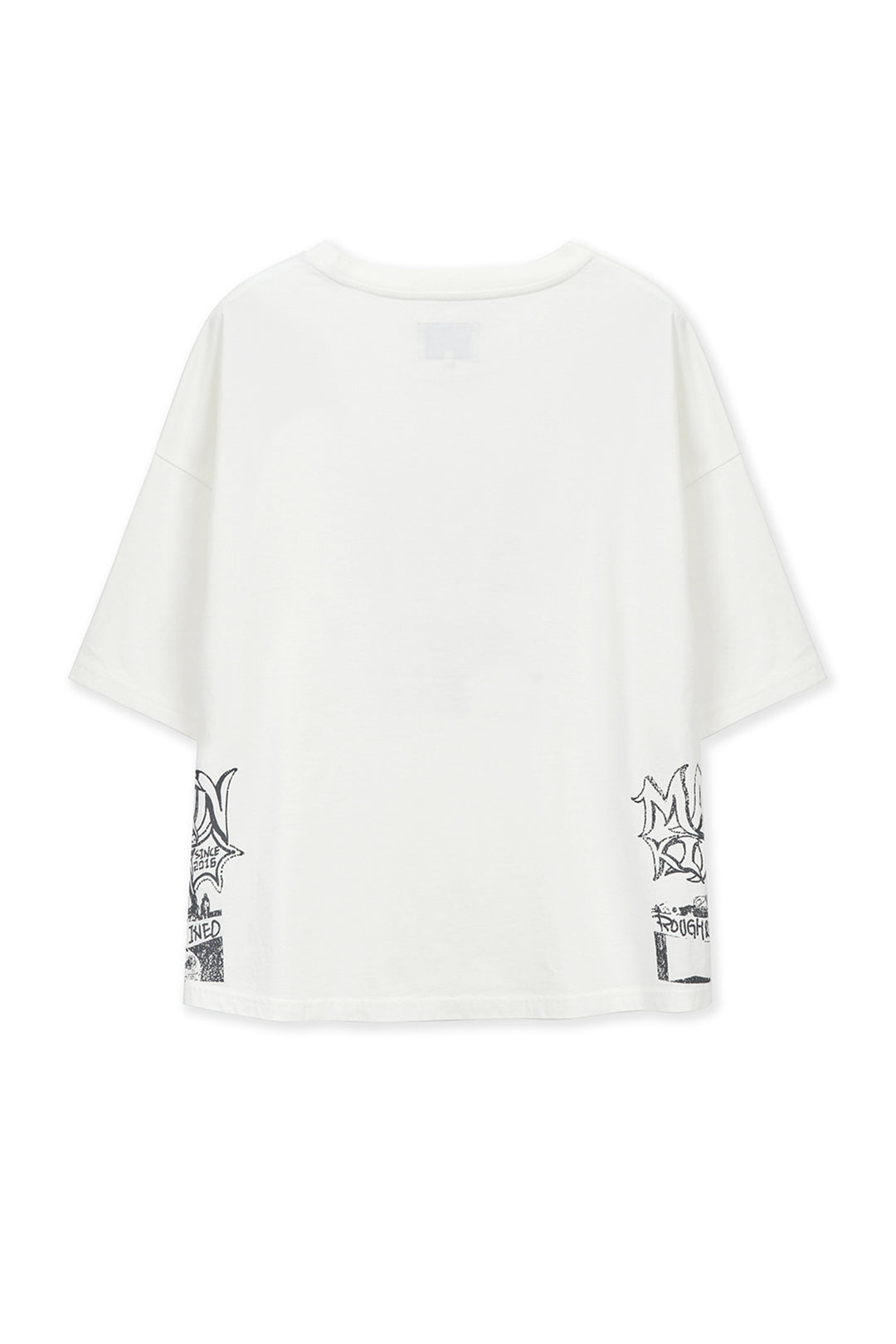 Matin Kim Vintage Graffiti Artwork Top — White