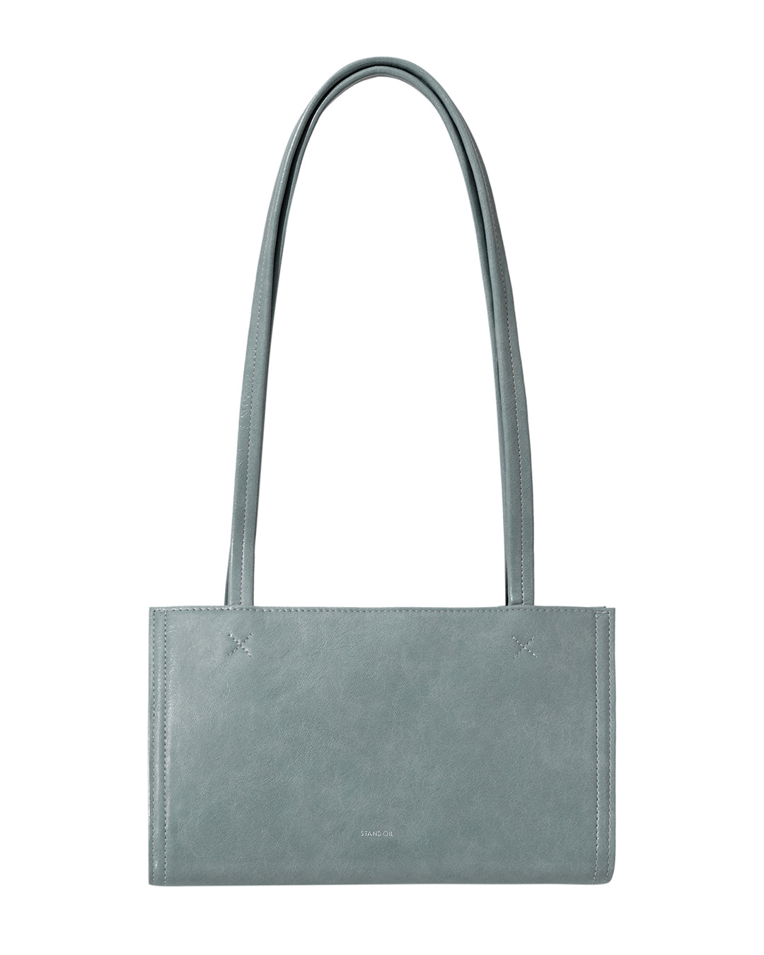 Stand Oil Oblong Tiny Shoulder Bag — Denim Blue