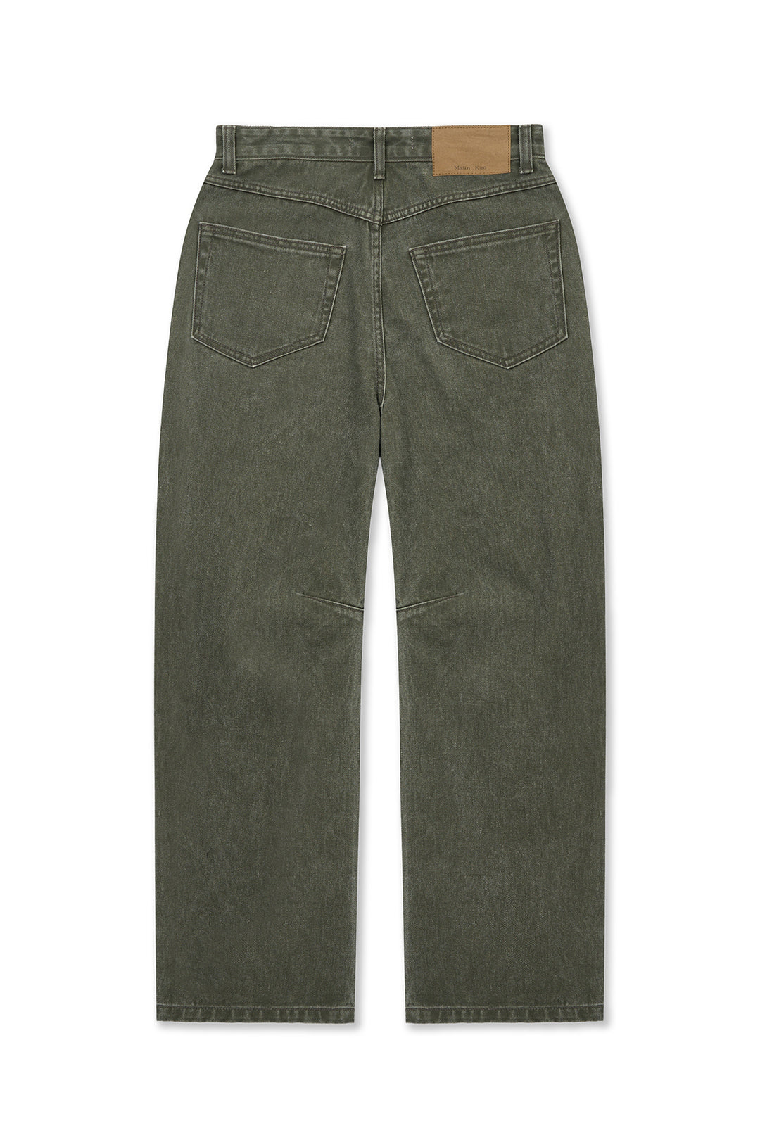 Matin Kim Dart Point Denim Pants — Khaki