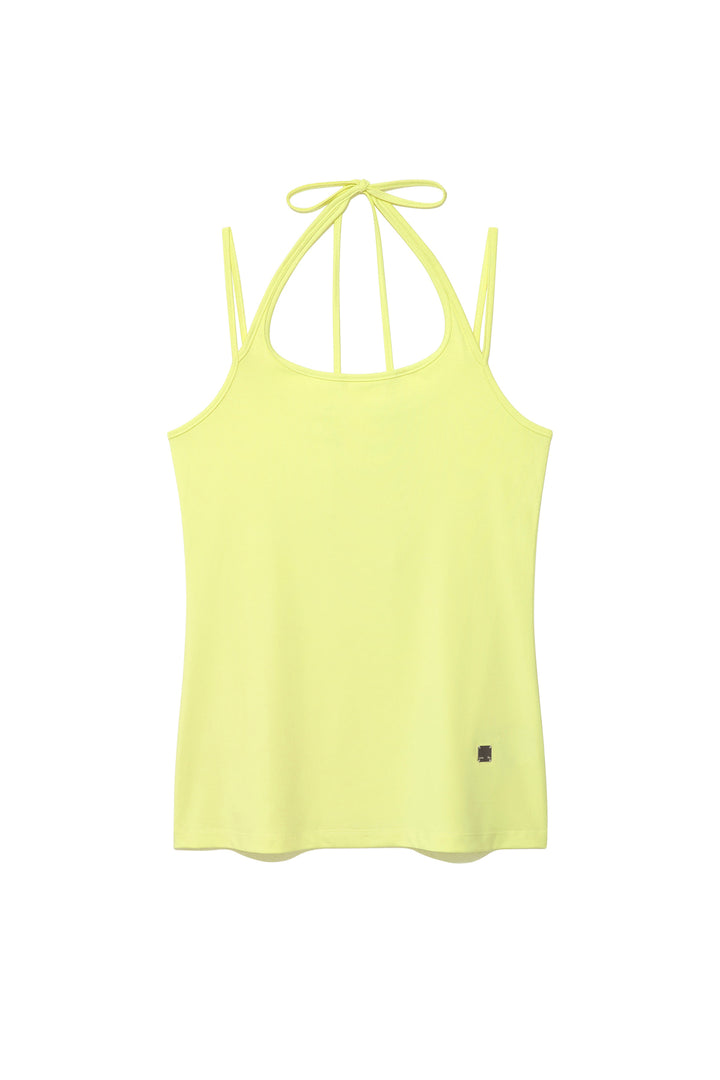 Matin Kim String Halter Neck Tank Top — Yellow