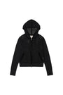 Matin Kim Two Tone Mesh Knit Hoody — Black