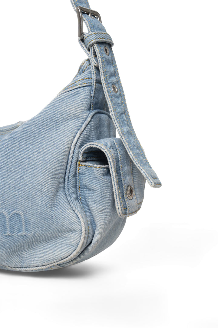 Matin Kim Dust Denim Side Pocket Bag — Light Blue