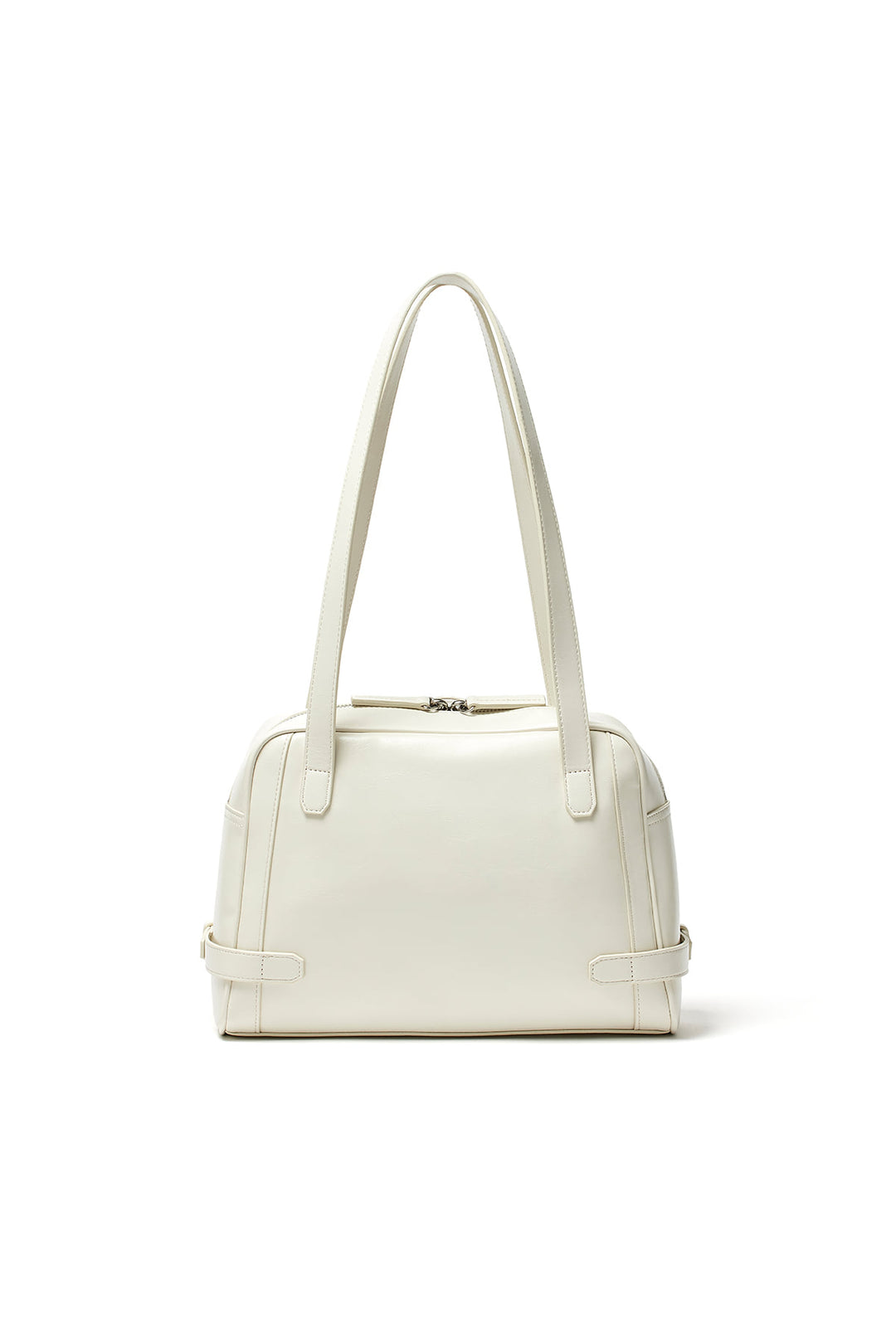 Matin Kim Biker Detail Square Shoulder Bag — Ivory