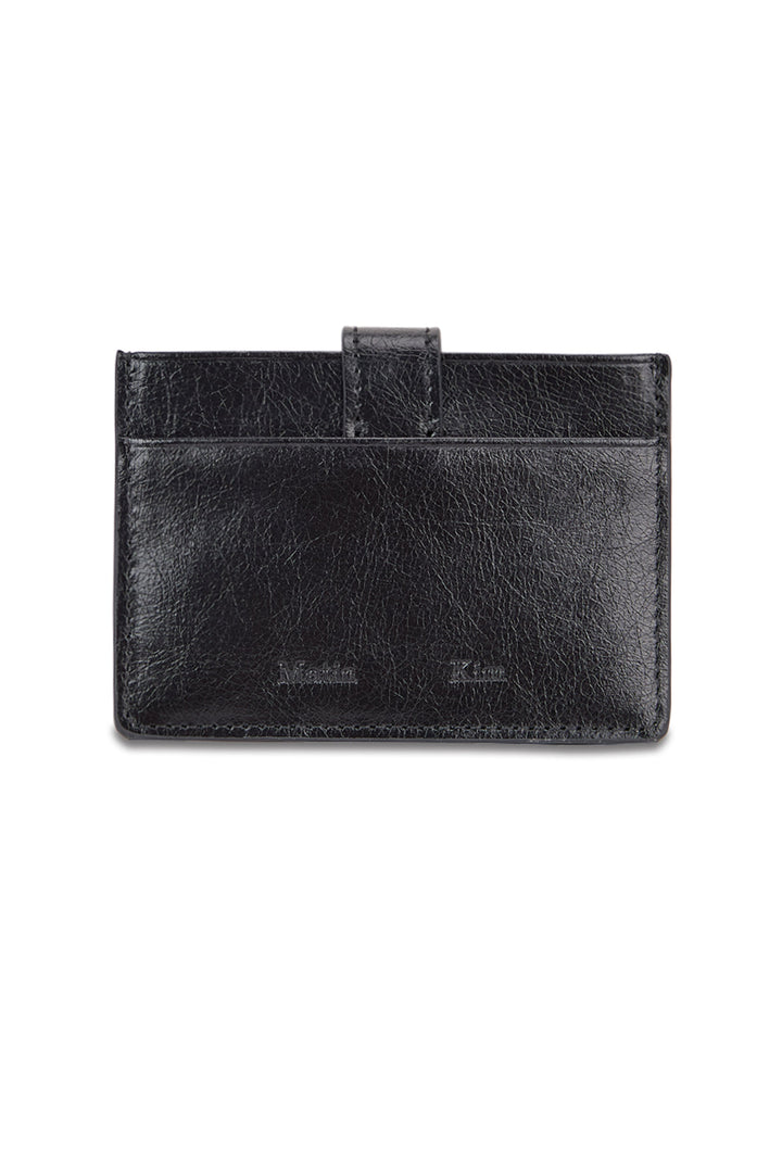 Matin Kim Western Buckle Card Wallet — Black