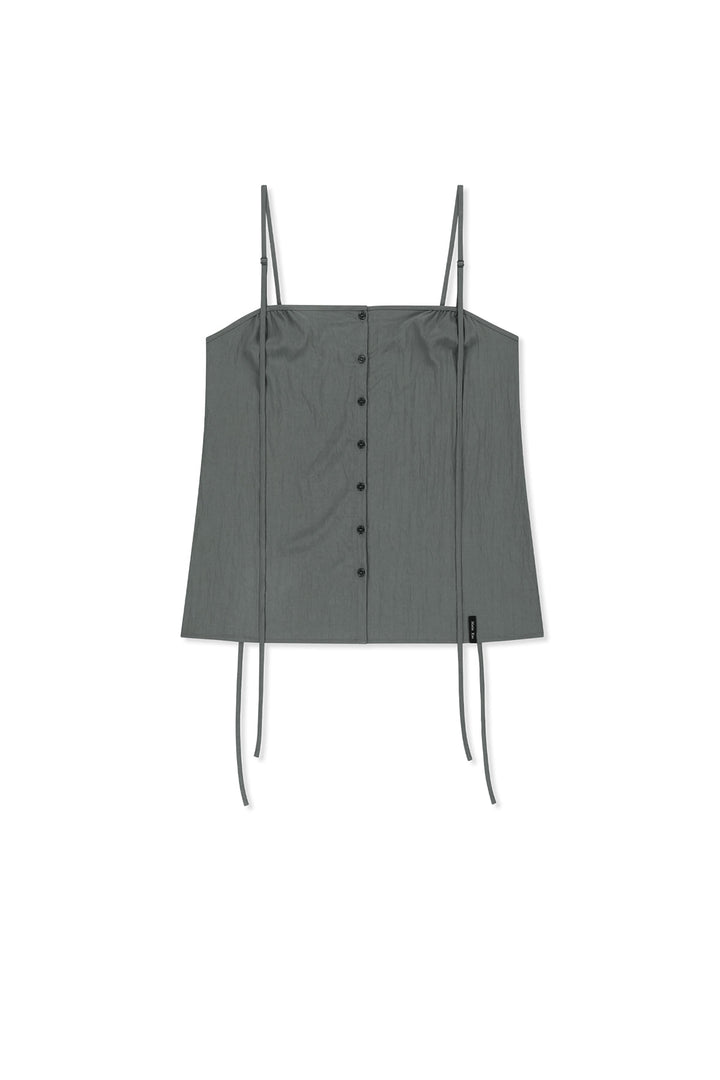 Matin Kim Button Sleeveless Blouse — Gray