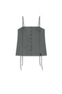 Matin Kim Button Sleeveless Blouse — Gray