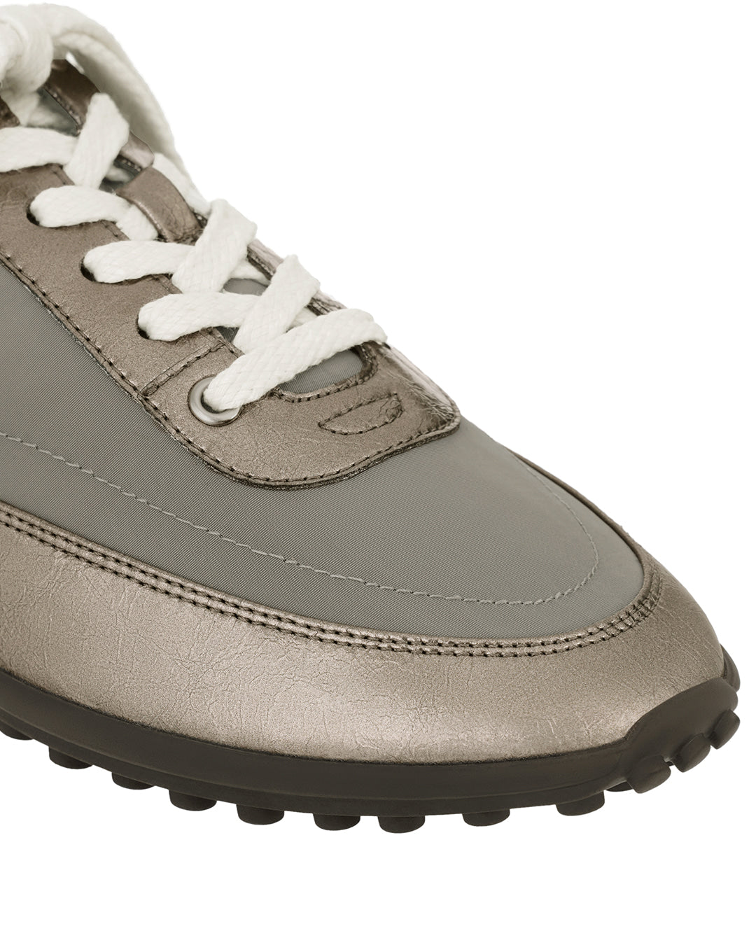 Stand Oil Sophie Flat Sneaker — Metallic Gray