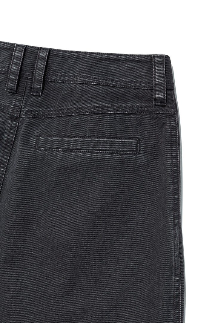 Matin Kim Side Pocket Point Midi Skirt — Charcoal