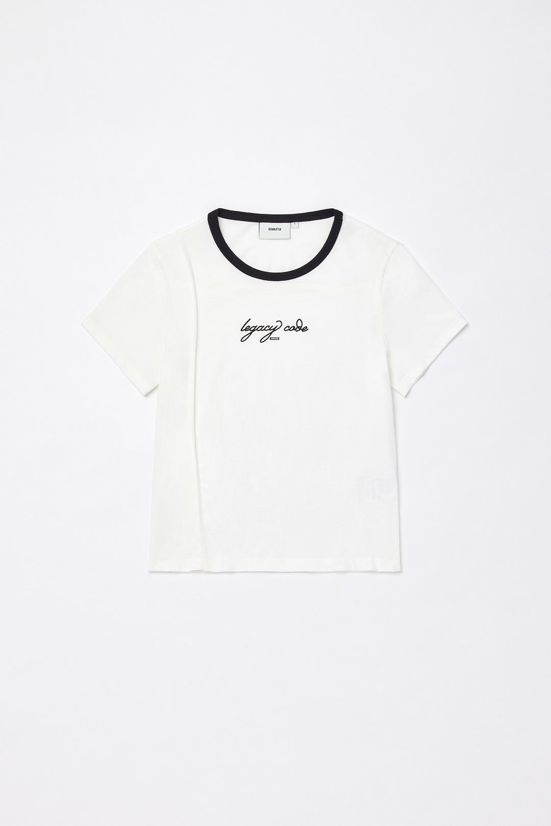 KIMMATIN Back Slit Slim Top — White