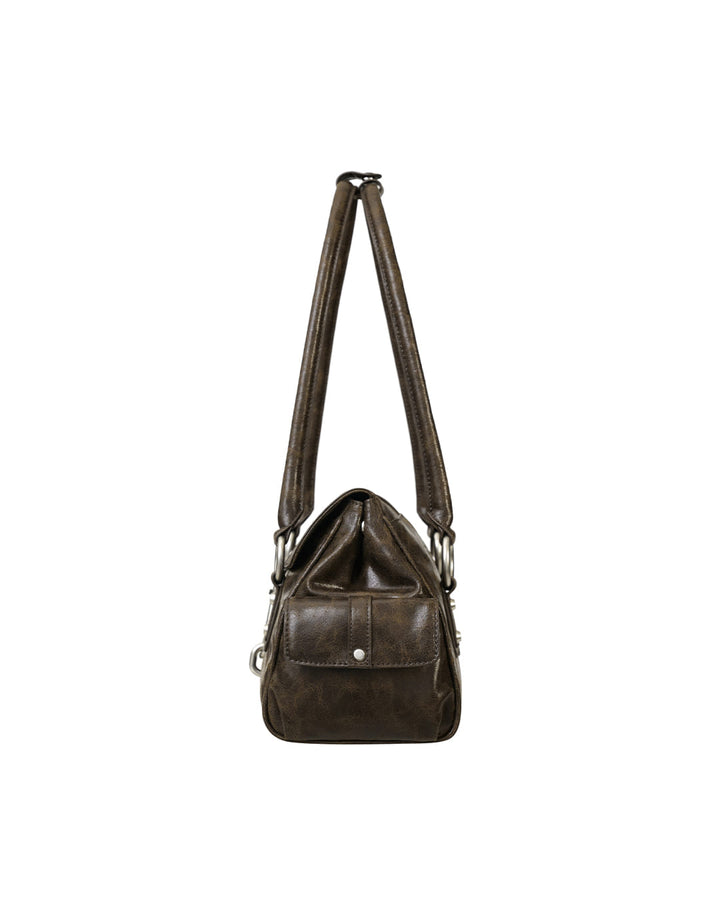 Stand Oil Beni Bag — Vintage Nubuck Crossbody — Brown