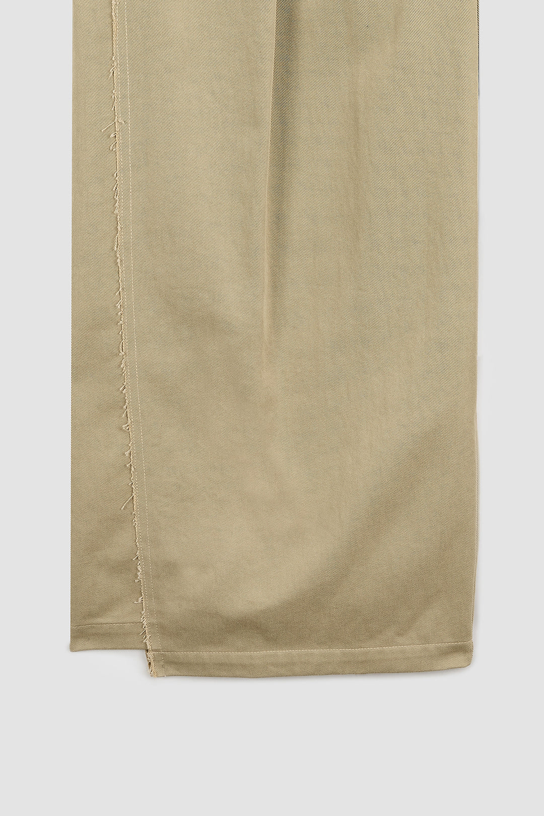KIMMATIN Cutting Detail Wide Cotton Pants — Beige