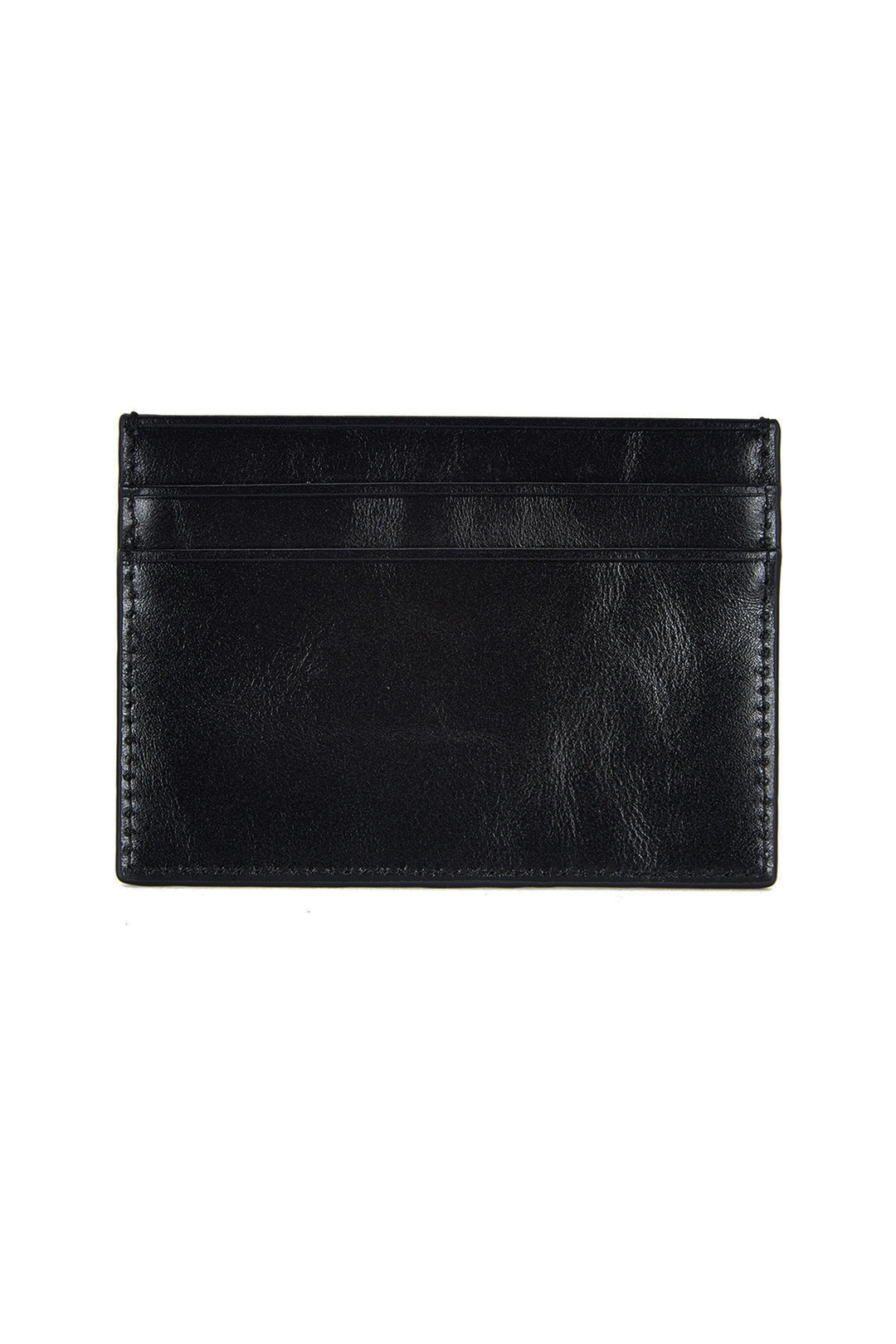 Matin Kim Embossed Logo Card Wallet — Black