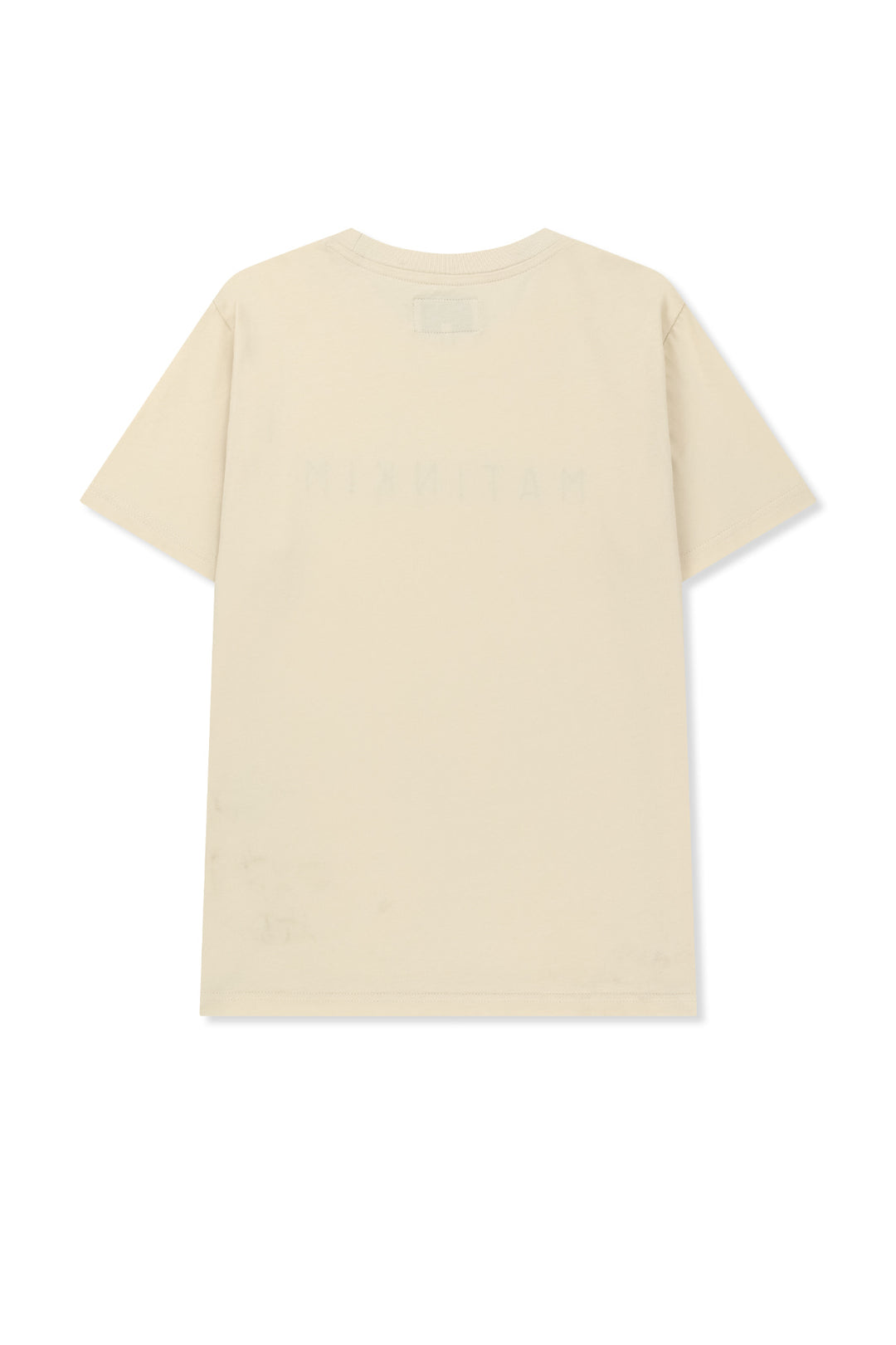 Matin Kim Applique Felt Logo Top — Cream