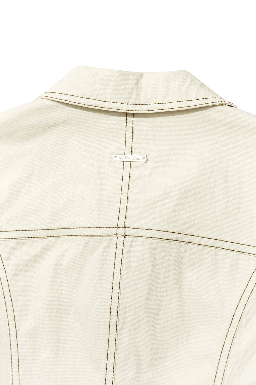 Matin Kim Stitch Point Slim Shirket Light — Beige