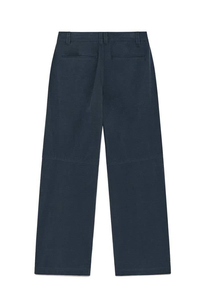 Matin Kim Snap Pocket Point Fatigue Pants — Navy blue