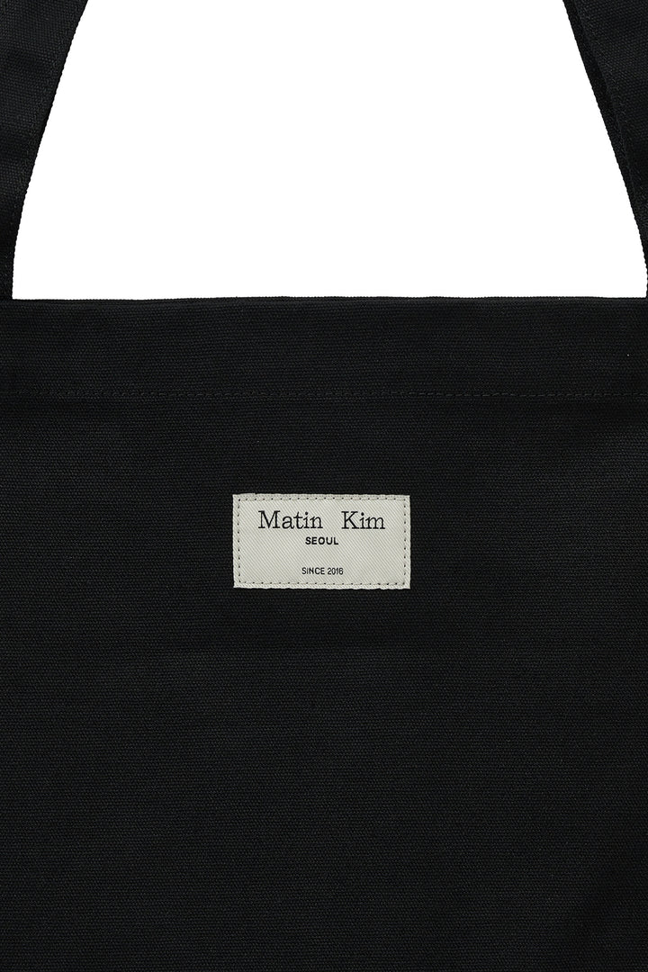 Matin Kim Logo Stud Ecobag — Black