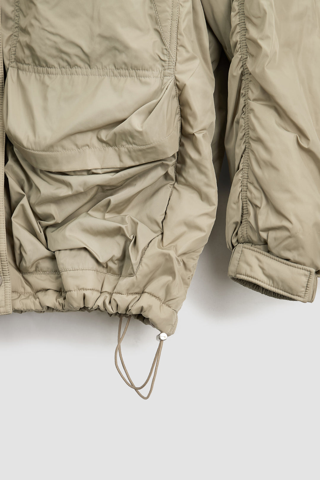 KIMMATIN Padded Nylon Work Jumper in Light — Khaki