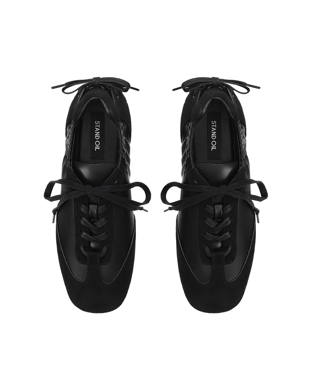 Stand Oil Double Tied Sneakers — Black