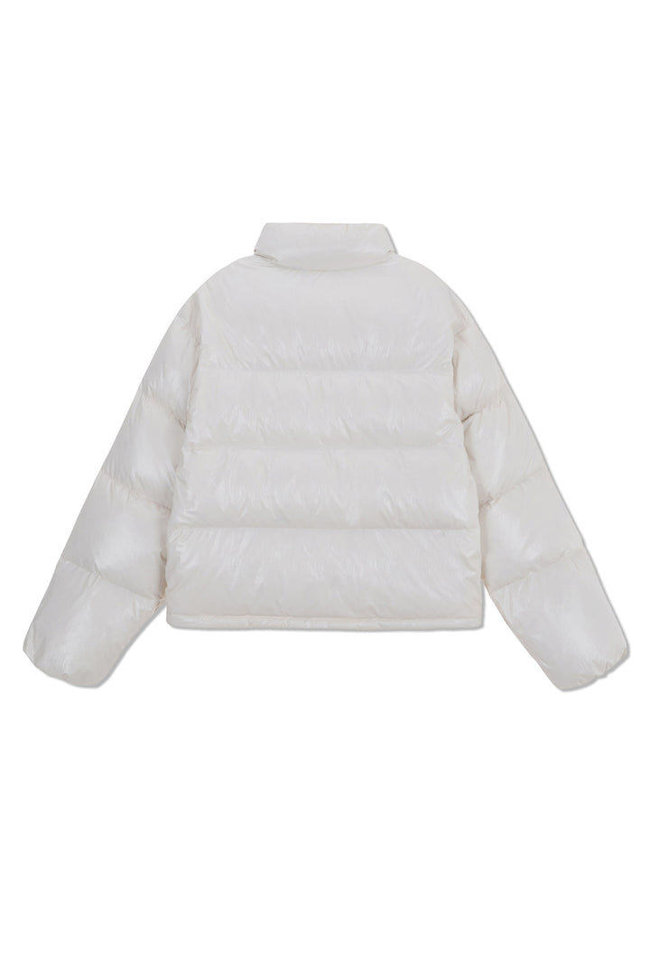 Matin Kim Small Logo Volume Down Jumper — Ivory