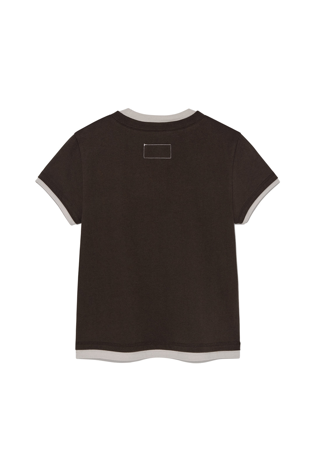 Matin Kim Color Point Layered Top — Brown