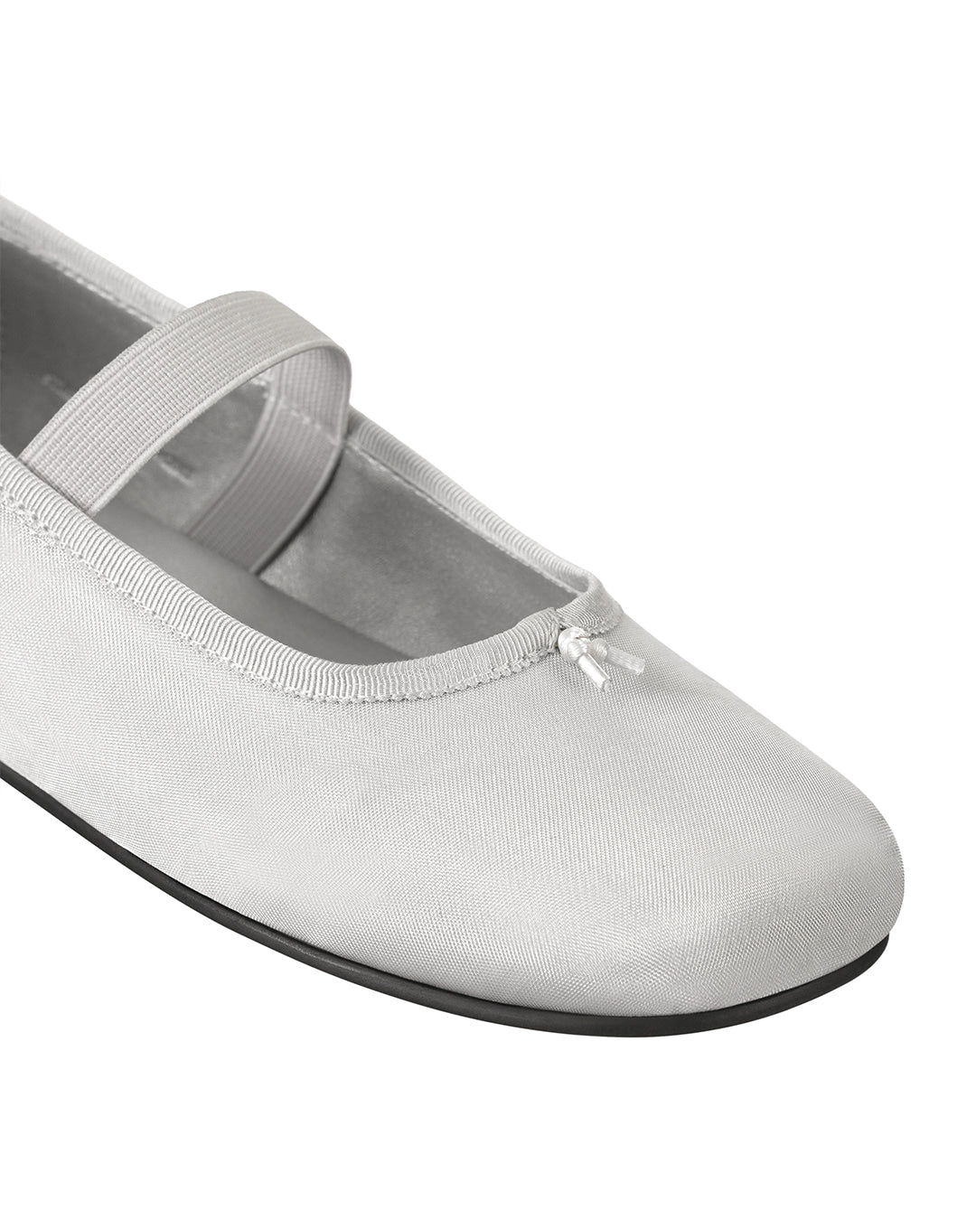 Stand Oil Faye Mary Jane — Semi-Square Flat — Mesh Silver