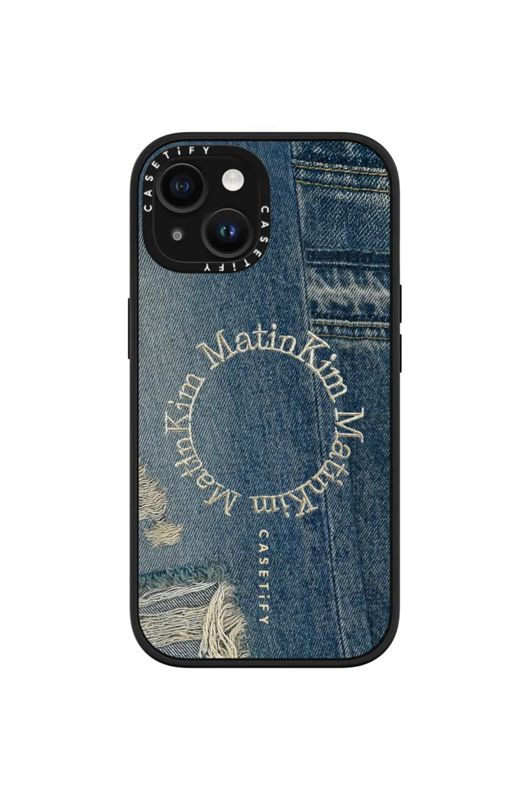 Matin Kim x Casetify Denim Circle iPhone Case — Blue