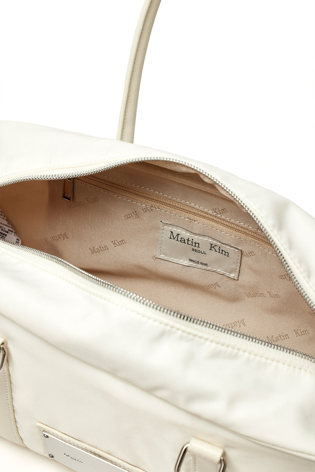 Matin Kim Sporty Nylon Tote Bag — Ivory