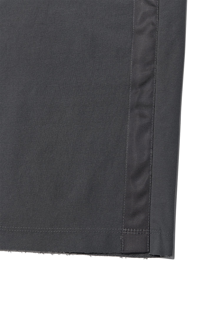 Matin Kim Side Taping Bermuda Shorts — Charcoal