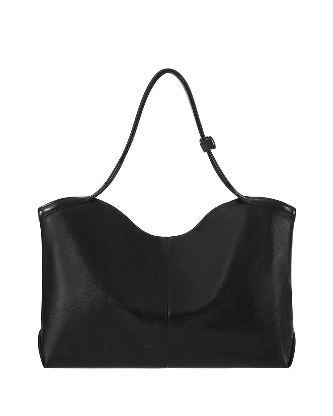 Stand Oil Limber Bag — Slouchy Shoulder Tote — Black