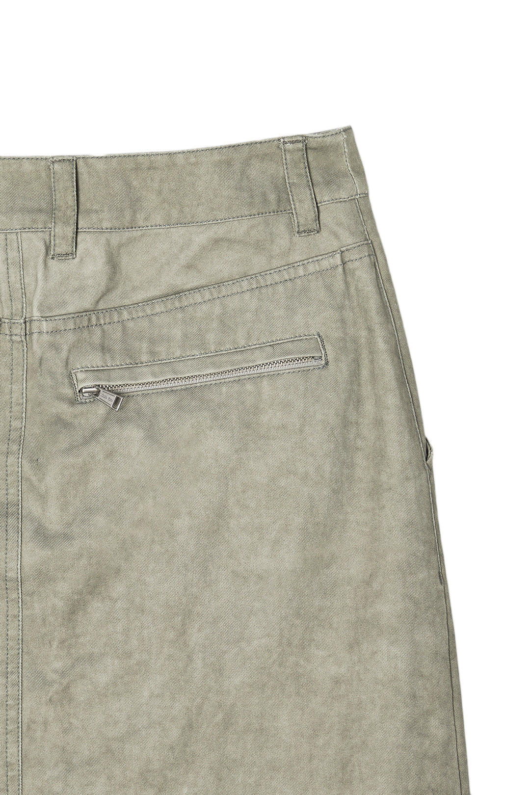 Matin Kim Washed Mermaid Long Skirt Light — Khaki