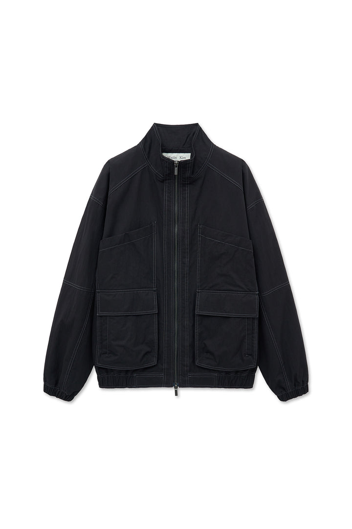 Matin Kim Utility Bomber Jumper — Black