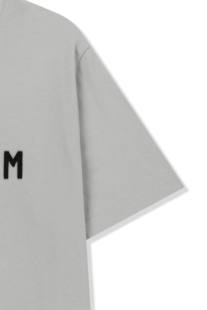 Matin Kim Applique Felt Logo Top — Gray