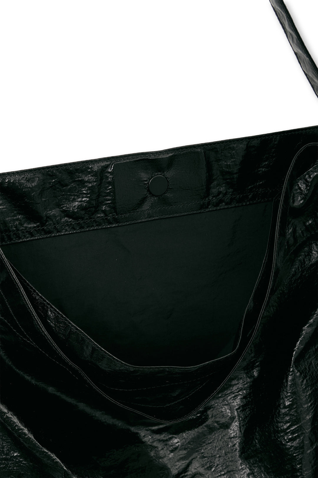 Matin Kim Glossy Light Two Way Bag — Black