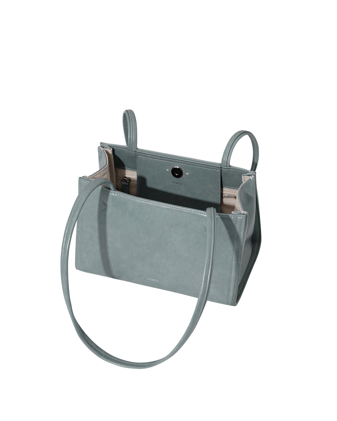 Stand Oil Oblong Tiny Shoulder Bag — Denim Blue