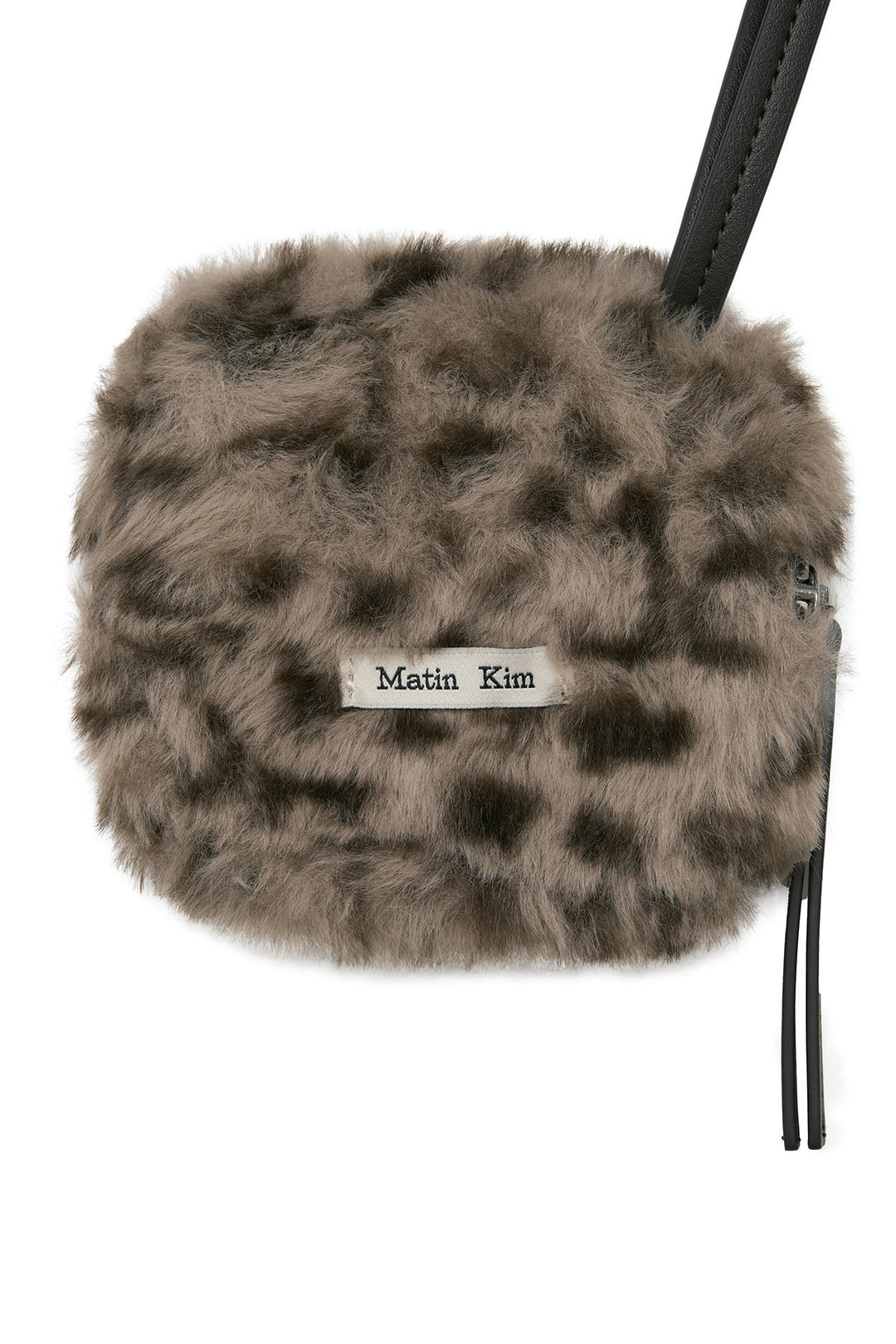 Matin Kim Leopard Mini Pouch — Gray