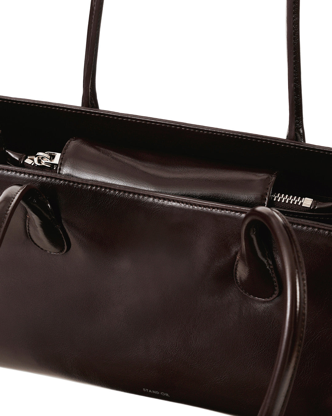 Stand Oil Square Low Bag — Maroon