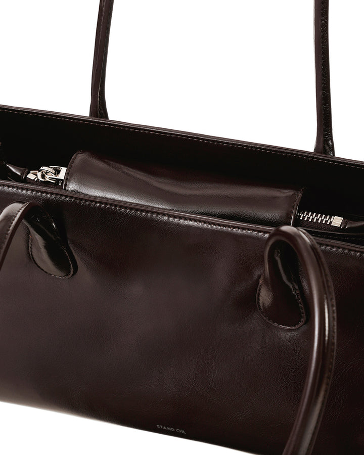 Stand Oil Square Low Bag — Maroon