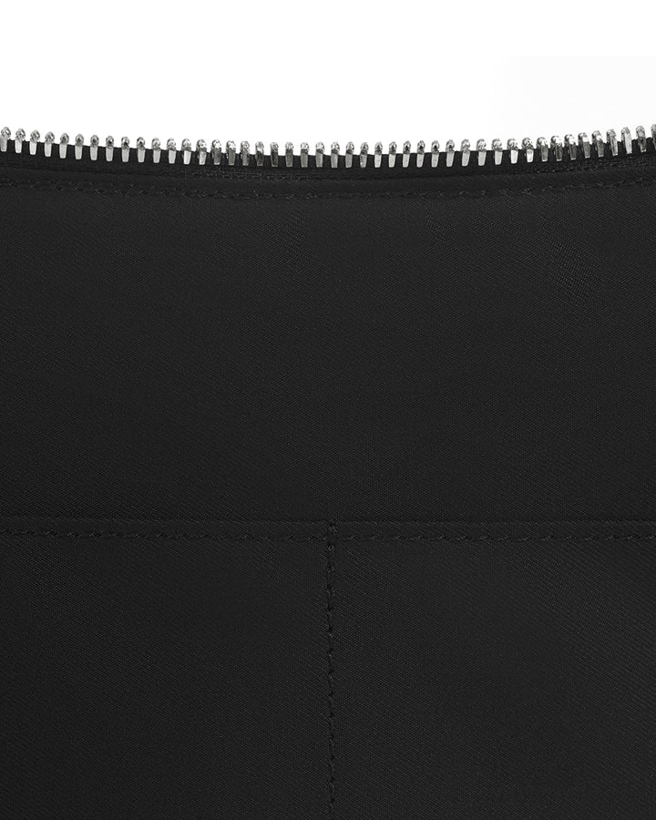 Stand Oil Tickle Bag — Glossy Half-Moon Crossbody — Black