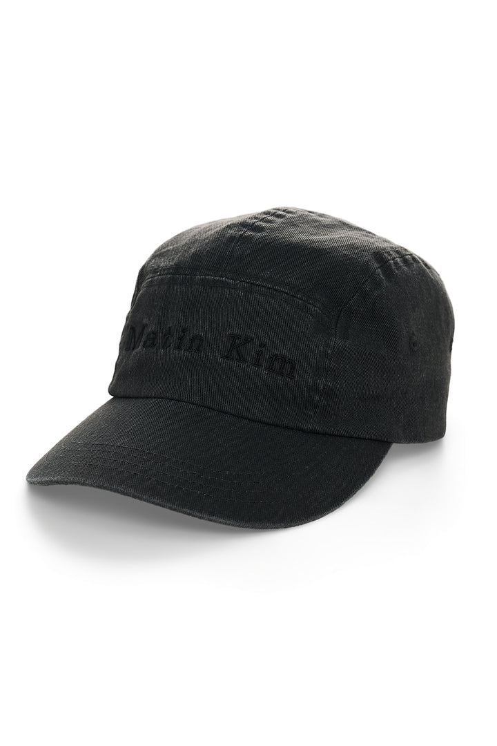 Matin Kim Washed Camp Cap — Black