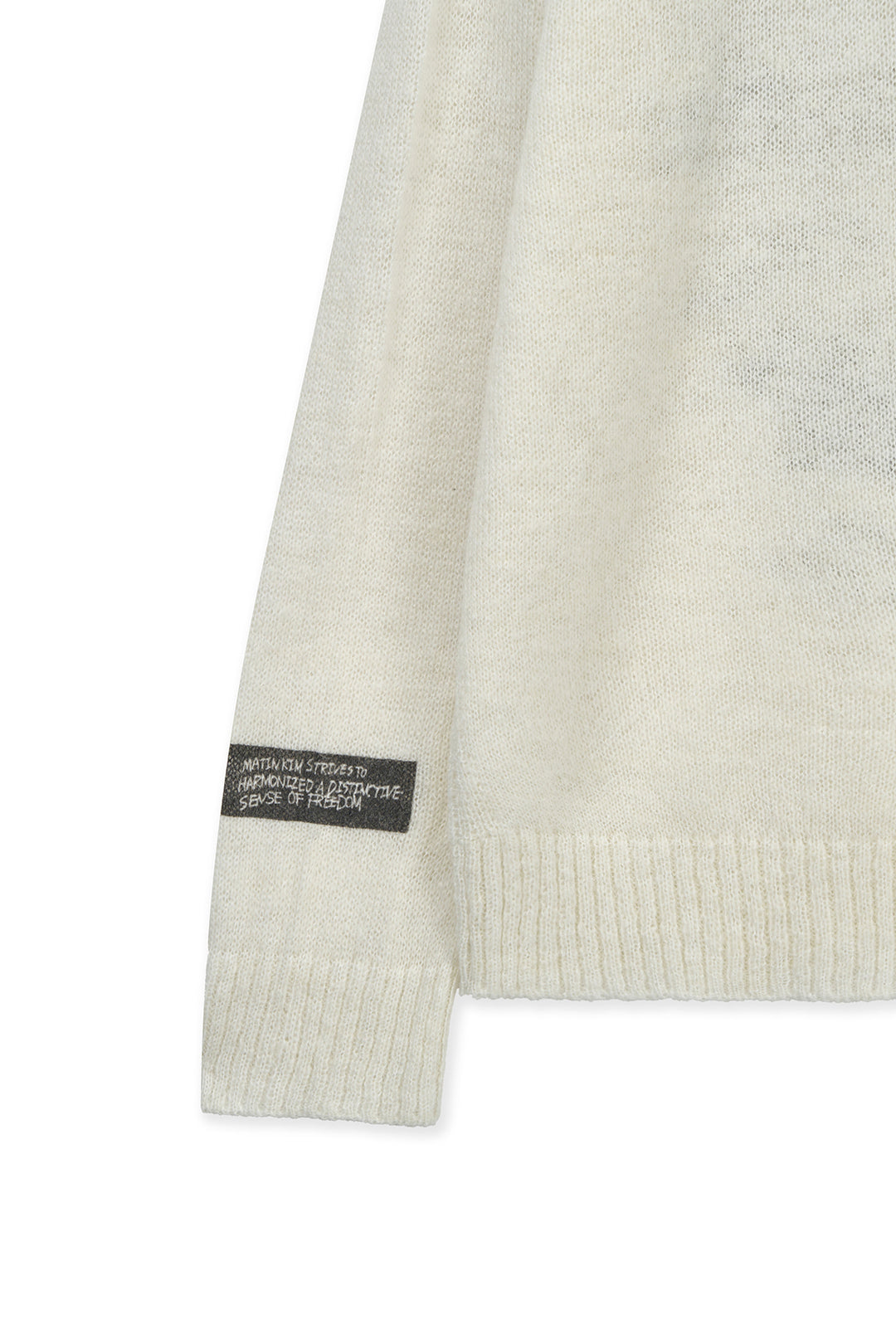 Matin Kim Graffiti Artwork Knit Pullover — Ivory