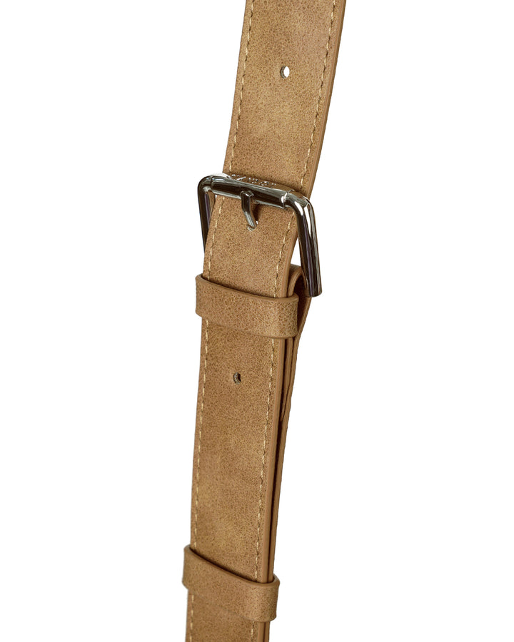 Stand Oil Joey Bag — Structured Crossbody — Camel